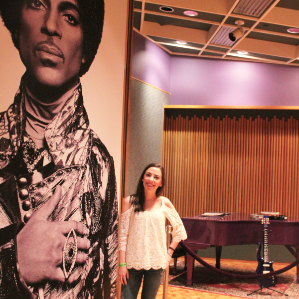 Me at Paisley Park with piano and guitar in background