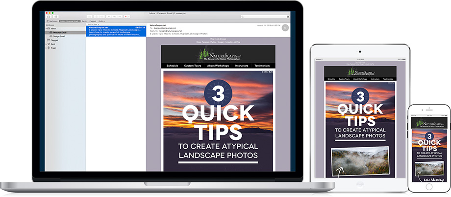 NatureScapes Travel Email Marketing - 3 Quick Tips