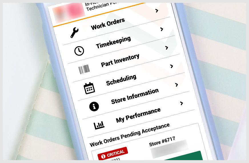 Store Maintenance Mobile Software App