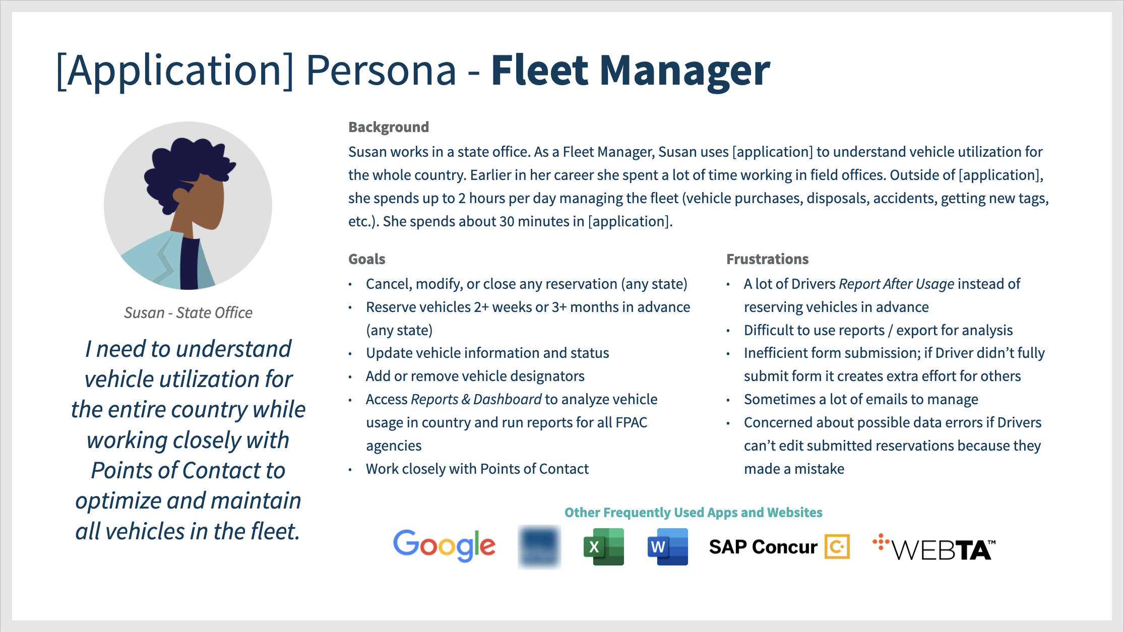 Persona: Fleet Manager
